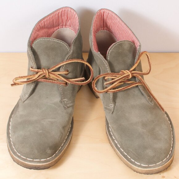 Clarks x Herschel Collab Suede Desert Boot Chukka 8M Green Crepe Sole EUC - Picture 2 of 8